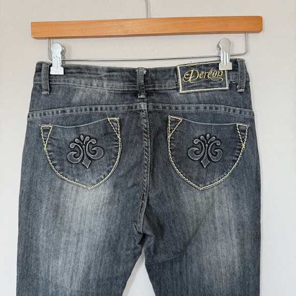 Dereon Charcoal Flare Jeans - Picture 7 of 8